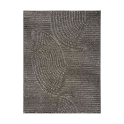 Tapete para Sala Realce Sand 51 Cinza 3,00x4,00m