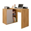 Ver imagem 5 de Escrivaninha Clyn 140cm Lamina Mel/cacao - Sallar Home
