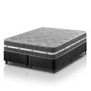 Ver imagem 1 de Cama Box King Bipartido Preto + Colchão Espuma D45 Ortopédico Zidi Brooklyn 193x203x62cm