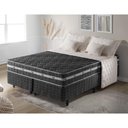 Ver imagem 2 de Cama Box King Preto + Colchão Ortopédico Espuma D45 Extra Firme Brooklyn 193x203x62cm
