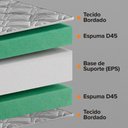 Ver mais imagens de Cama Box King Bipartido Preto + Colchão Espuma D45 Ortopédico Zidi Brooklyn 193x203x62cm