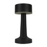 Luminária de Mesa Halter Preta Led 2w 3 Cores Touch sem Fio Recarregável Dimerizável - 1