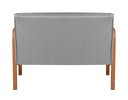 Ver imagem 4 de Conjunto Decorativo Anita Kit Namoradeira + Poltrona Sala, Recepção Cinza 320
