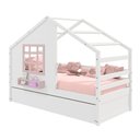 Ver imagem 5 de Bicama Casinha com Janela Madeira Maciça Branco/ Rosa Housin