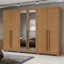 Ver imagem 2 de Conjunto de Guarda-roupa 6 Portas com Espelho e Pés Bertha com Cômoda Toronto