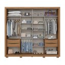 Ver imagem 3 de Guarda-roupa 2 Portas Deslizantes 4 Gavetas com Espelho Medelín