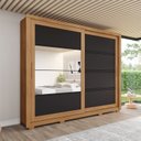 Ver imagem 1 de Guarda-roupa 2 Portas Deslizantes 4 Gavetas com Espelho Medelín