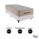 Ver imagem 3 de Cama Box Solteiro Branco e Colchão Airtech Springpocket Molas Ensacadas Ortobom
