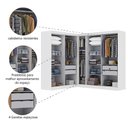 Ver imagem 4 de Quarto Modulado de Canto Madrid com 9 Portas Maxel