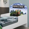 Cama Infantil Minecraft Adesivada Com Colchão - 4