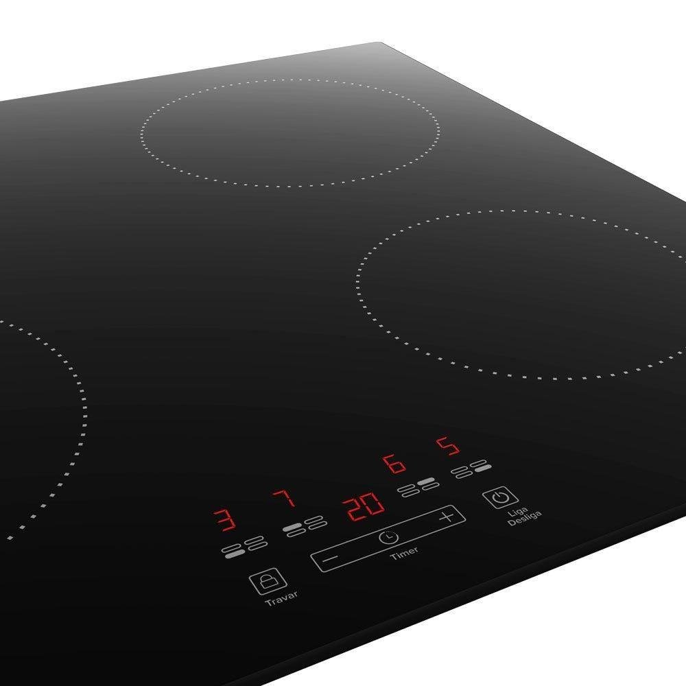 Cooktop Mueller 4 Bocas Indução com Turbo Painel Touch 220V