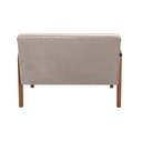 Ver imagem 4 de Namoradeira Anita Sofá 2 Lugares Moderna Braço Madeira