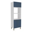 Ver imagem 1 de Paneleiro de Cozinha Americana para Forno e Micro-ondas 70cm 3 Portas Multimóveis Cr20490 Branco-