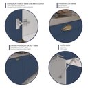 Ver imagem 2 de Paneleiro de Cozinha Americana para Forno e Micro-ondas 70cm 3 Portas Multimóveis Cr20490 Branco-
