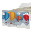 Ver imagem 3 de Cama Infantil Balão com Colchão Mini Cama MDF Branco com Bordas Arredondadas Cambel Móveis