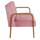 Ver imagem 5 de Namoradeira Anita Sofá 2 Lugares Moderna Braço Madeira