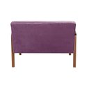 Ver imagem 4 de Namoradeira Anita Sofá 2 Lugares Moderna Braço Madeira