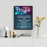Quadro Decorativo Princípios do Reiki 45x34cm - com Vidro:madeira Preta - 2