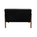 Ver imagem 4 de Namoradeira Anita Sofá 2 Lugares Moderna Braço Madeira