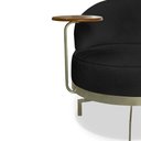 Ver imagem 6 de Poltrona Giratoria Glamour 704 Organica Linho Boucle 3304 Ezz 3304