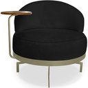 Ver imagem 4 de Poltrona Giratoria Glamour 704 Organica Linho Boucle 3304 Ezz 3304