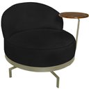 Ver imagem 1 de Poltrona Giratoria Glamour 704 Organica Linho Boucle 3304 Ezz 3304