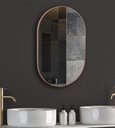Ver imagem 1 de Espelho Oval Londres 50x40cm Com Borda em Mdf Cru