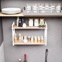 Ver imagem 5 de 2 Suporte Nicho Prateleira Industrial Parede 37x20cm Branco