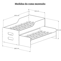Bicama Solteiro Elis Basoto Brasil:amendoa - 5