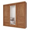 Guarda-Roupa Casal 235cm 3 Portas de Correr com Espelho 100% MDF Boston Espresso Móveis - 3