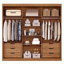 Ver imagem 4 de Guarda-Roupa Casal 235cm 3 Portas de Correr com Espelho 100% MDF Boston Espresso Móveis Marrom/Cinamomo