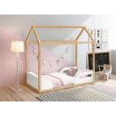 Ver imagem 1 de Mini Cama Montessoriana Zoe Infantil com Colchão 150 X 70 Cm - Reller - Branco Fosco/ Madeira Pinus
