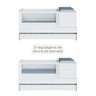 Berço Multifuncional com Cama Auxiliar Sol e Mar com Colchão e Comoda - 6