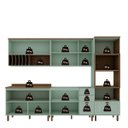 Ver imagem 4 de Armário de Cozinha Genialflex Iluminata Luna Verde Mint