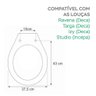 Assento Sanitário Deca 6lpf Oval Ravena, Targa, Izy Cinza Sicmol - 3