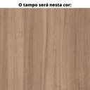 Ver imagem 2 de Mesa de Reunião Retangular 260 x 120 cm Pé Painel PE25 em MDP Cor Noce Naturalle Base Preta