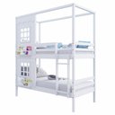 Ver imagem 5 de Beliche Casinha Reta com 02 Janelas Madeira Maciça Branco Housin