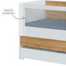 Berço Multifuncional com Cama Auxiliar Sol e Mar com Colchão e Comoda - 10