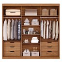 Ver imagem 4 de Guarda-roupa Casal 235cm 3 Portas de Correr com Espelho 100% Mdf Boston Espresso Móveis