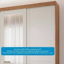 Ver imagem 6 de Guarda-Roupa Casal 235cm 3 Portas de Correr com Espelho 100% MDF Boston Espresso Móveis Off White/Cinamomo