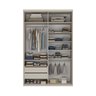 Guarda-roupa Solteiro 100% Mdf Bp com 2 Portas de Espelho Geneve - 5