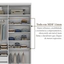 Ver imagem 7 de Guarda-roupa Solteiro 100% Mdf Bp com 2 Portas de Espelho Geneve