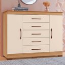 Ver imagem 1 de Comoda Essence 5 Gavetas e 2 Portas 100% em MDF