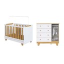 Ver imagem 4 de Quarto de Bebê Cômoda 4 Gavetas e Berço Minicama 4 em 1 Levy 100% MDF Yescasa