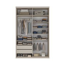 Guarda-roupa Solteiro 100% Mdf Bp com 2 Portas e 1 Espelho Geneve - 6