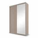 Ver imagem 2 de Guarda-Roupa Solteiro 2 Portas e 1 Espelho 100% MDF Geneve Bege/Panna