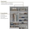 Guarda-roupa Solteiro 100% Mdf Bp com 2 Portas e 1 Espelho Geneve - 8