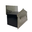Ver imagem 3 de Caixa de Correios Tijolinho Frente e Tampa Traseira Inox Pequena 12x25x12cm Cromado