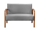 Ver imagem 5 de Conjunto Decorativo Anita Namoradeira + Poltronas Sala, Recepção Cinza 320