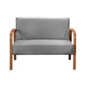 Ver imagem 5 de Conjunto Decorativo Anita Namoradeira + Poltronas Sala, Recepção Cinza 320